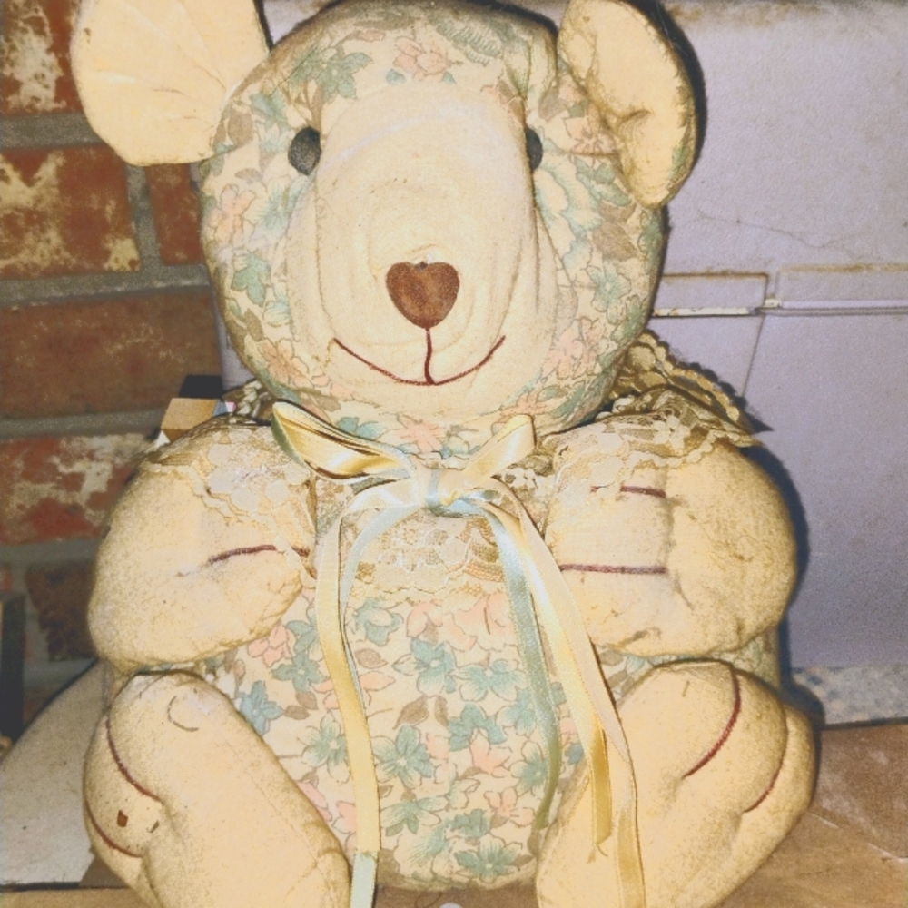 Antique Handmade Teddy Bear. 1940-1950's